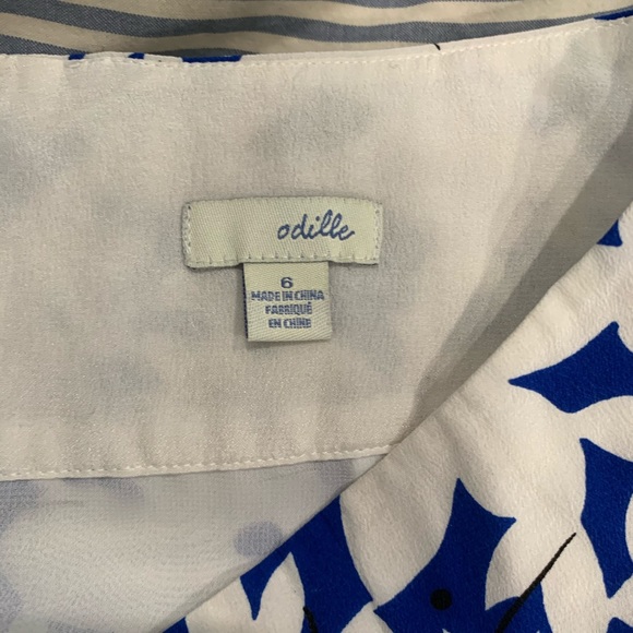 ANTHROPOLOGIE (ODILLE) FLORAL SILK SKIRT SIZE 6 - Picture 2 of 2